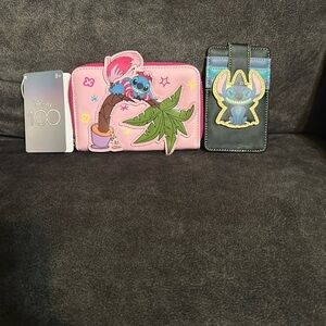 Loungefly Stitch as Cheshire Cat Wallet & Stitch costume buckledown card holder